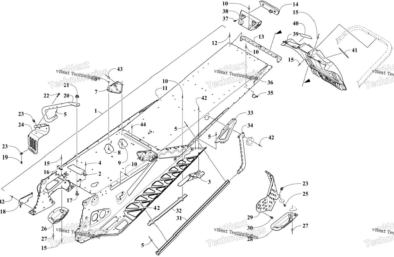 Tunnel And Snowflap Assembly