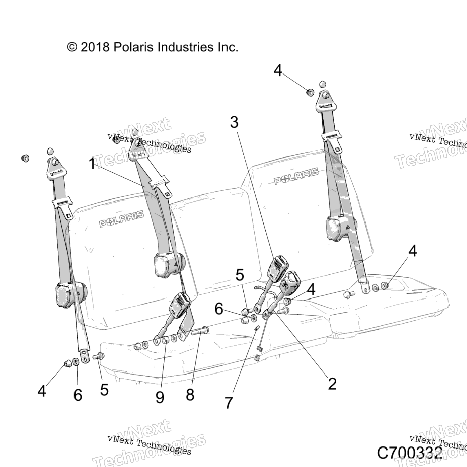 Body, Seat Belt Mounting