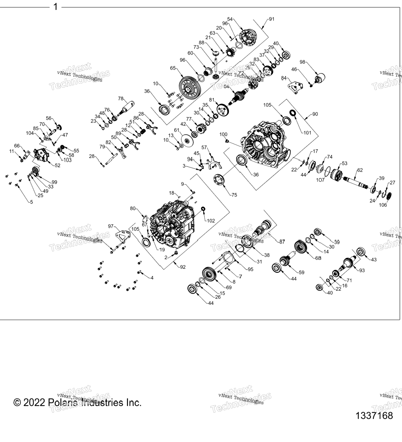 Drive Train, Main Gearcase Internals