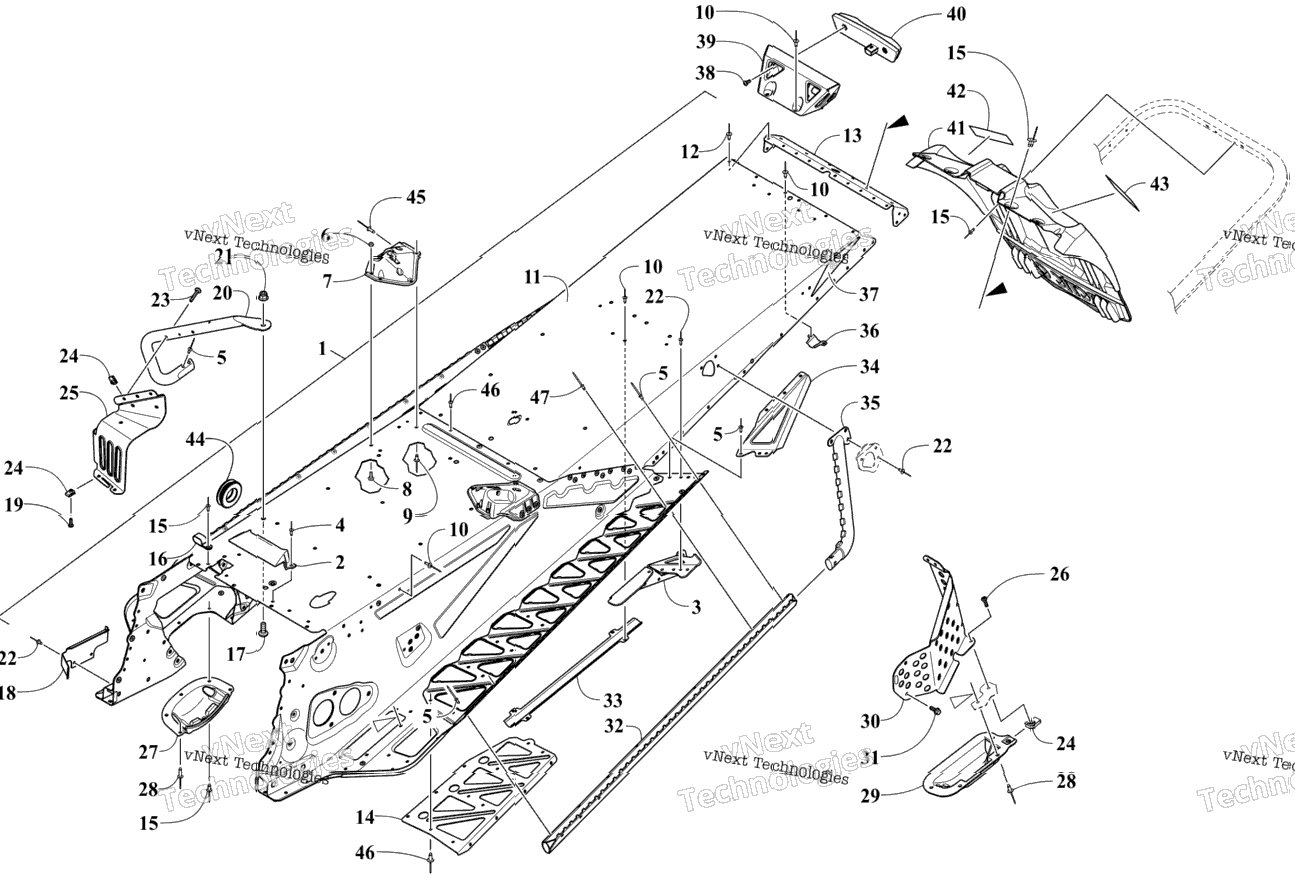 Tunnel And Snowflap Assembly