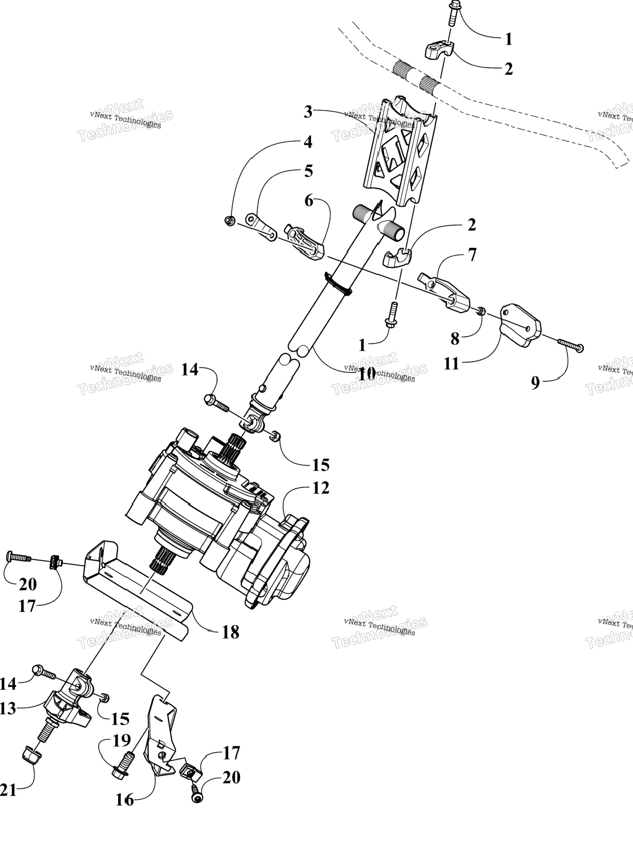 Steering Post Assembly