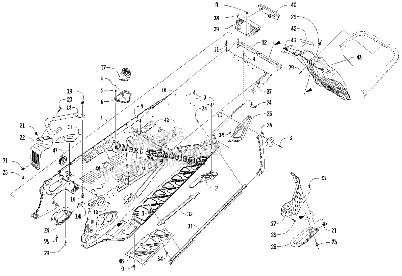 Tunnel And Snowflap Assembly