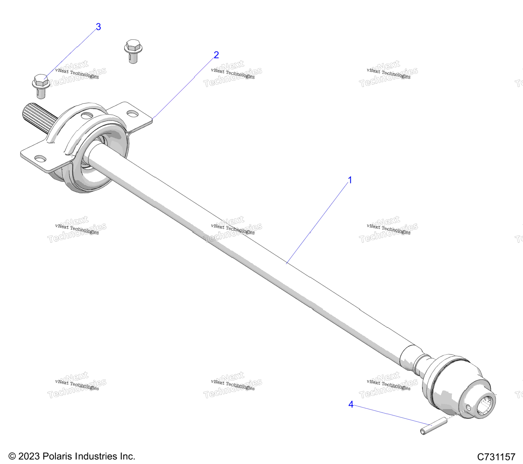 Drive Train, Front Prop Shaft R24rrp99cj