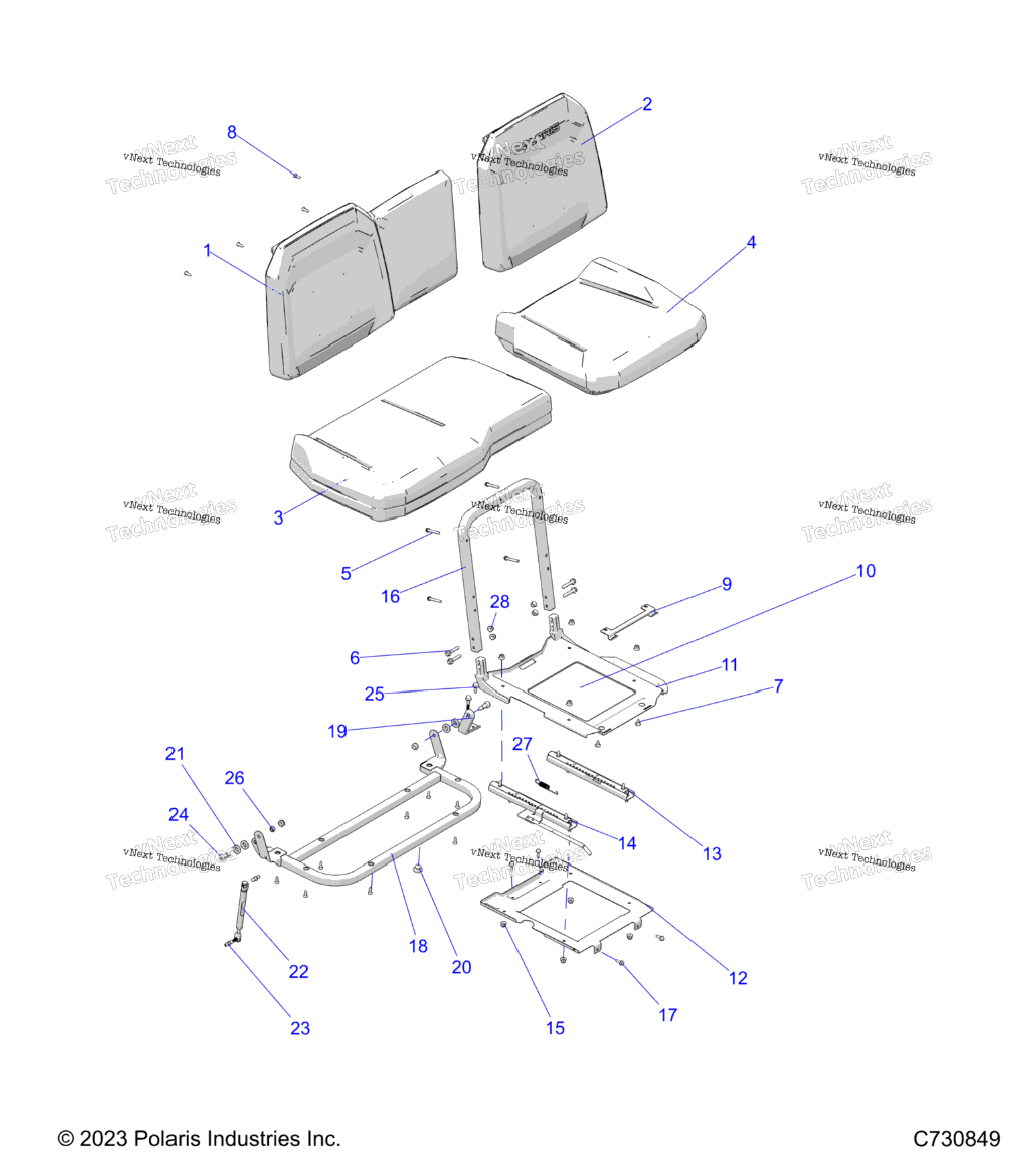 Body, Seat Asm. And Slider