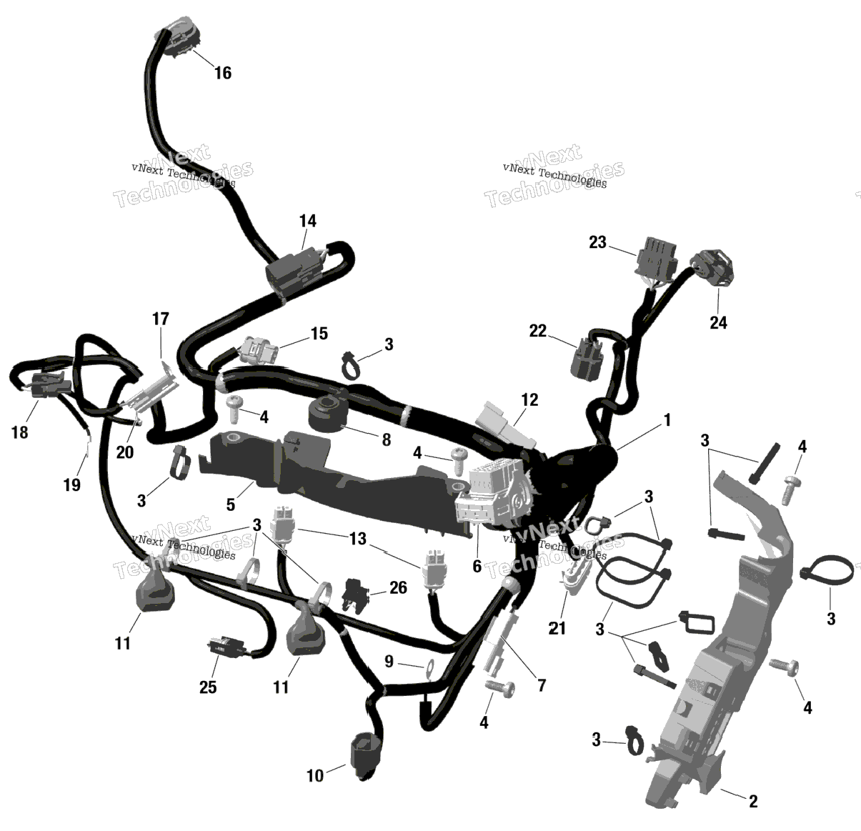 Rotax - Engine Harness And Electronic Module - Na