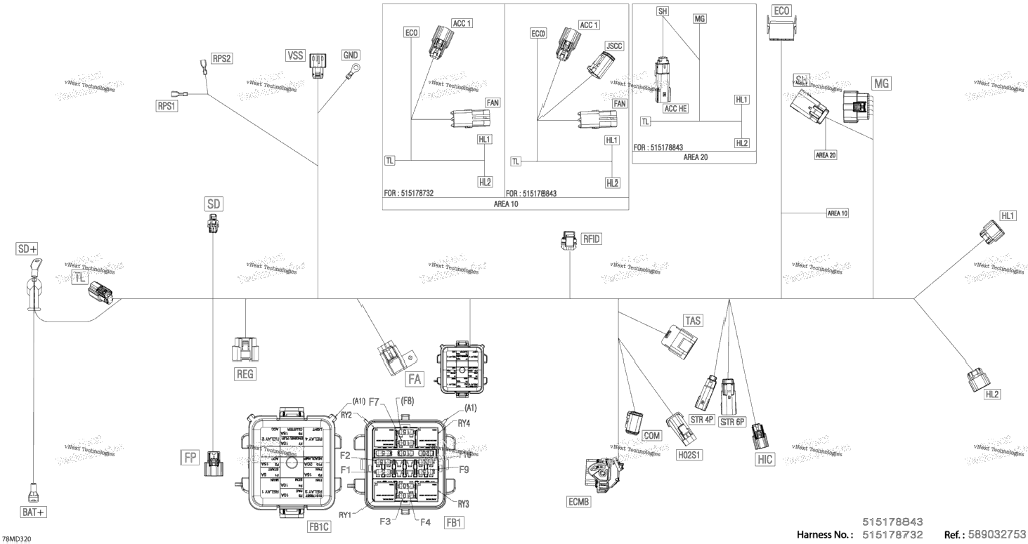 Electric - Main Harness - 515178732