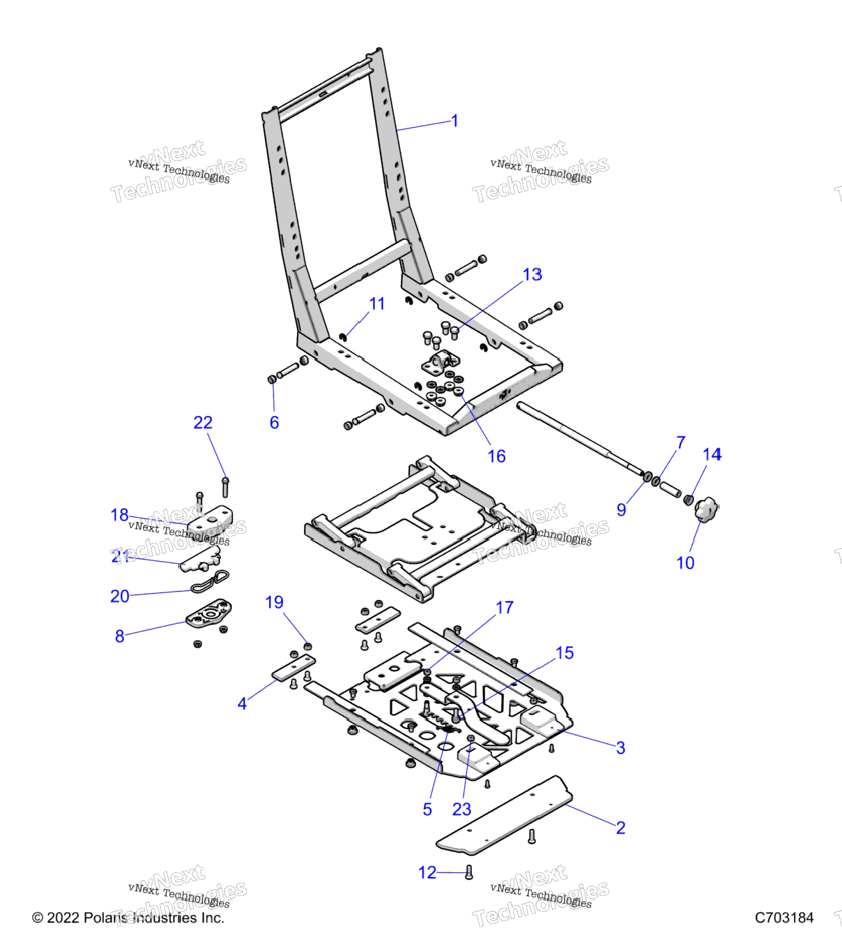 Body, Seat Base, Adjuster Z24ass99c5