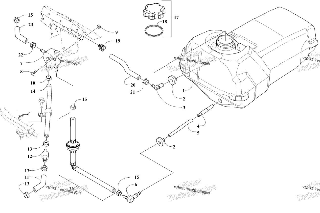 Gas Tank And Fuel Pump