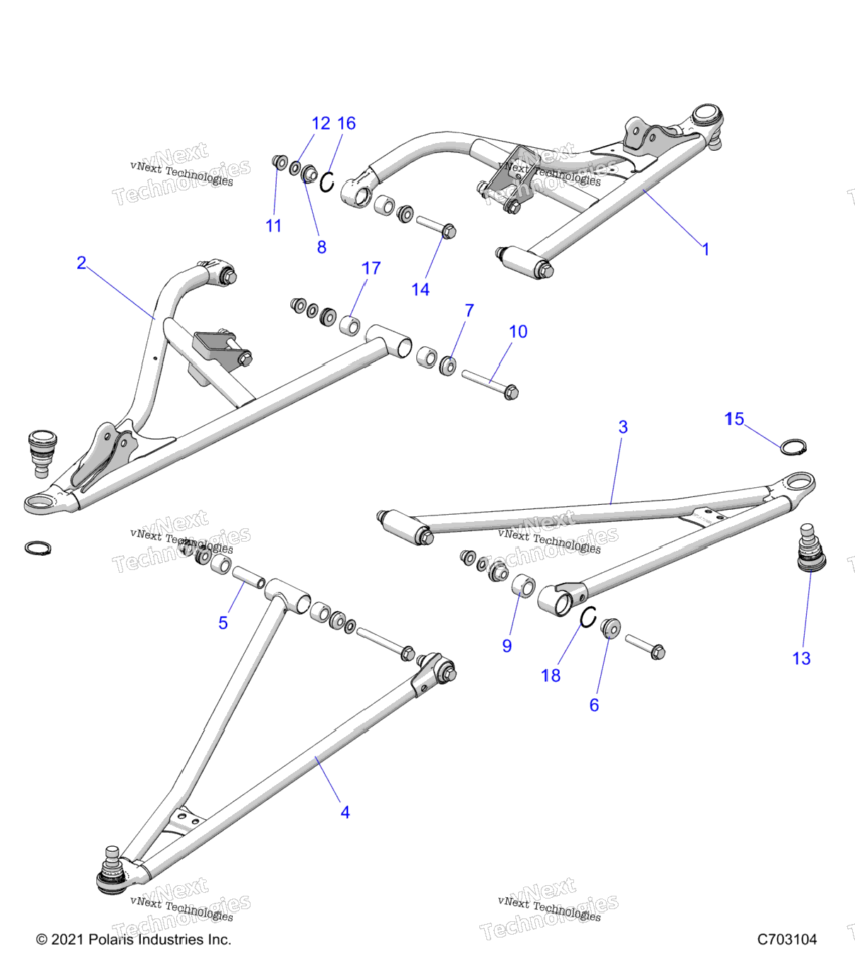 Suspension, Front Control Arms