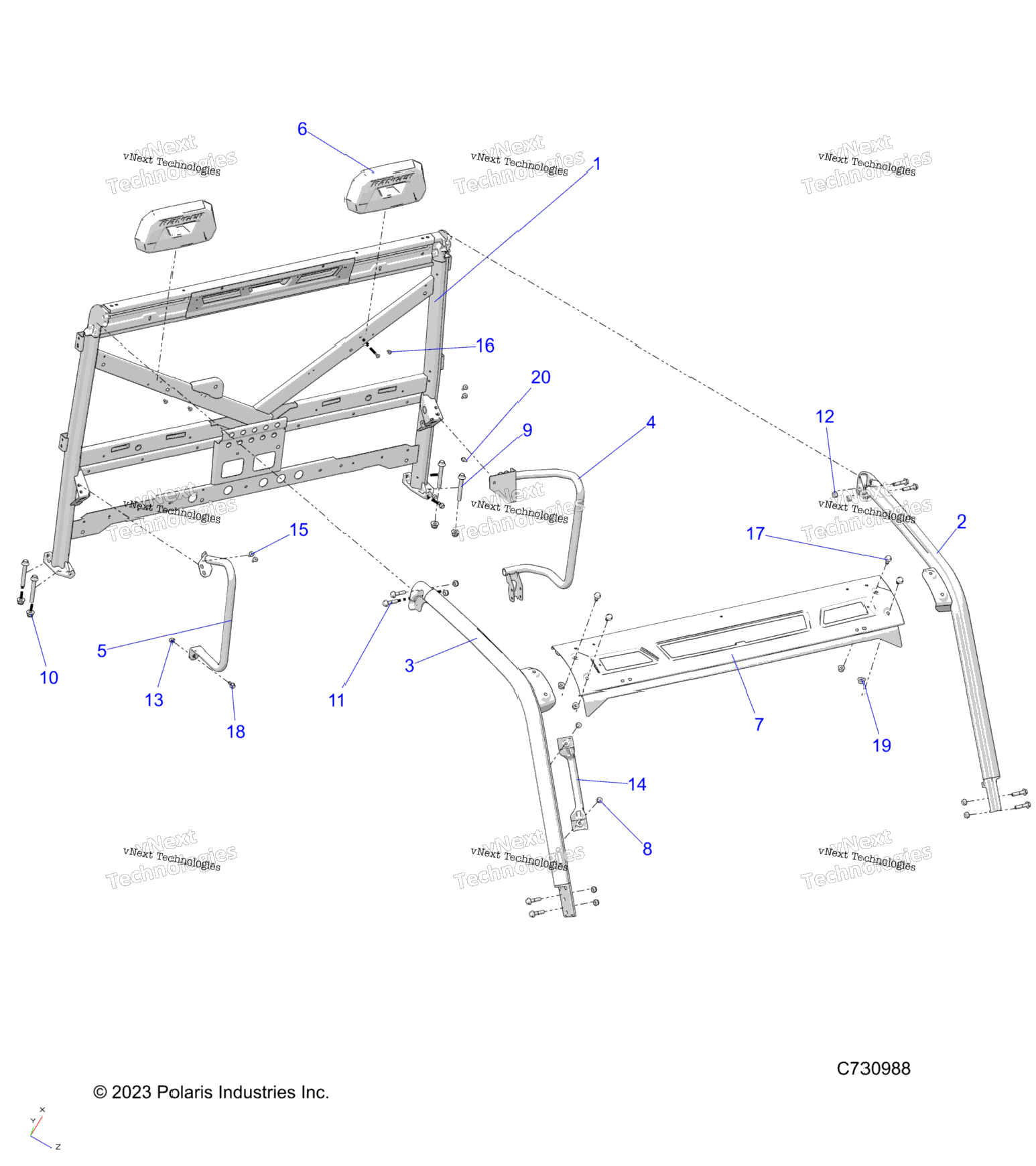 Chassis, Cab Frame R23e3gc3fdSc3cdSc3fd