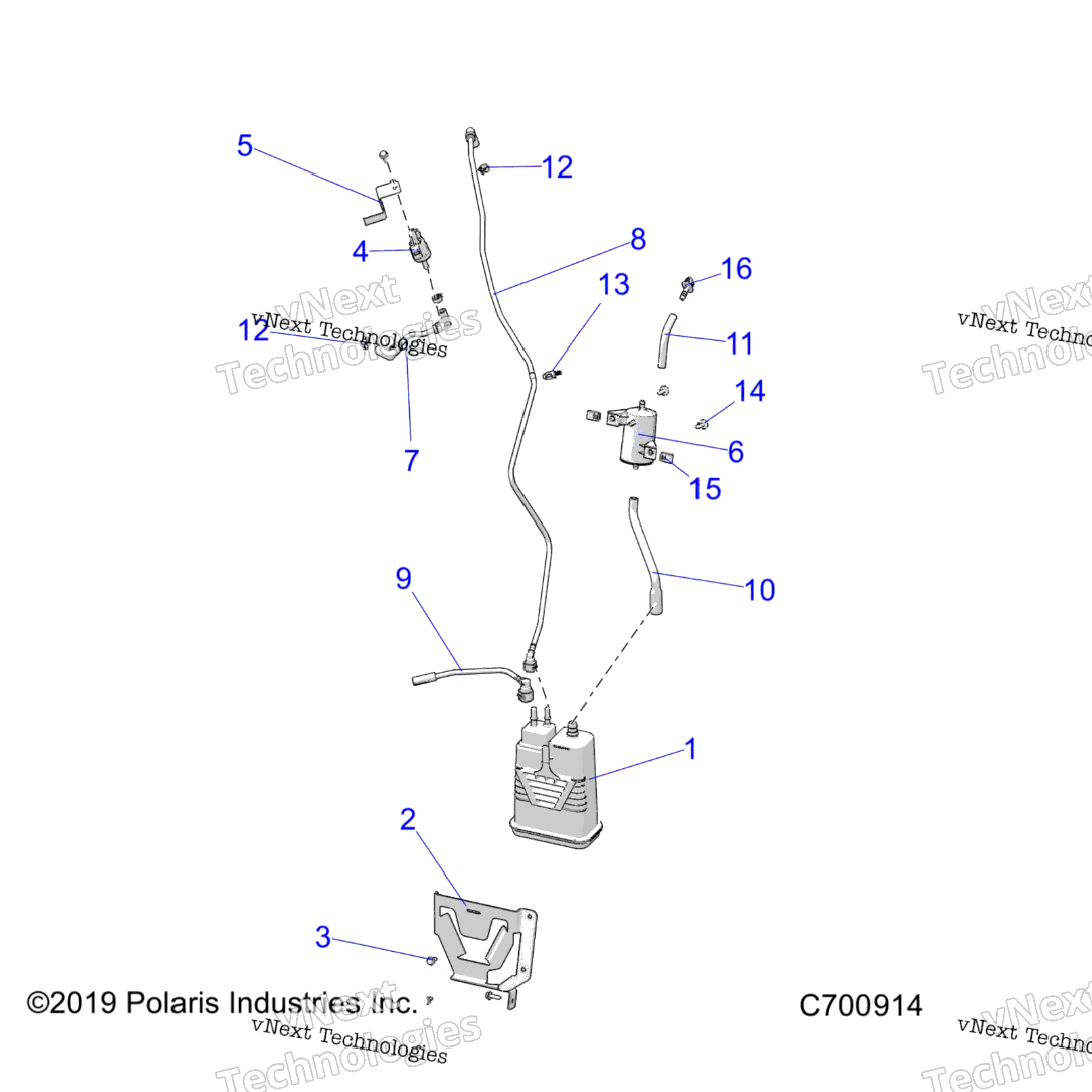 Fuel System, Tank, Evap R24taa99b1 Taeb1BdBmB9 C700914)