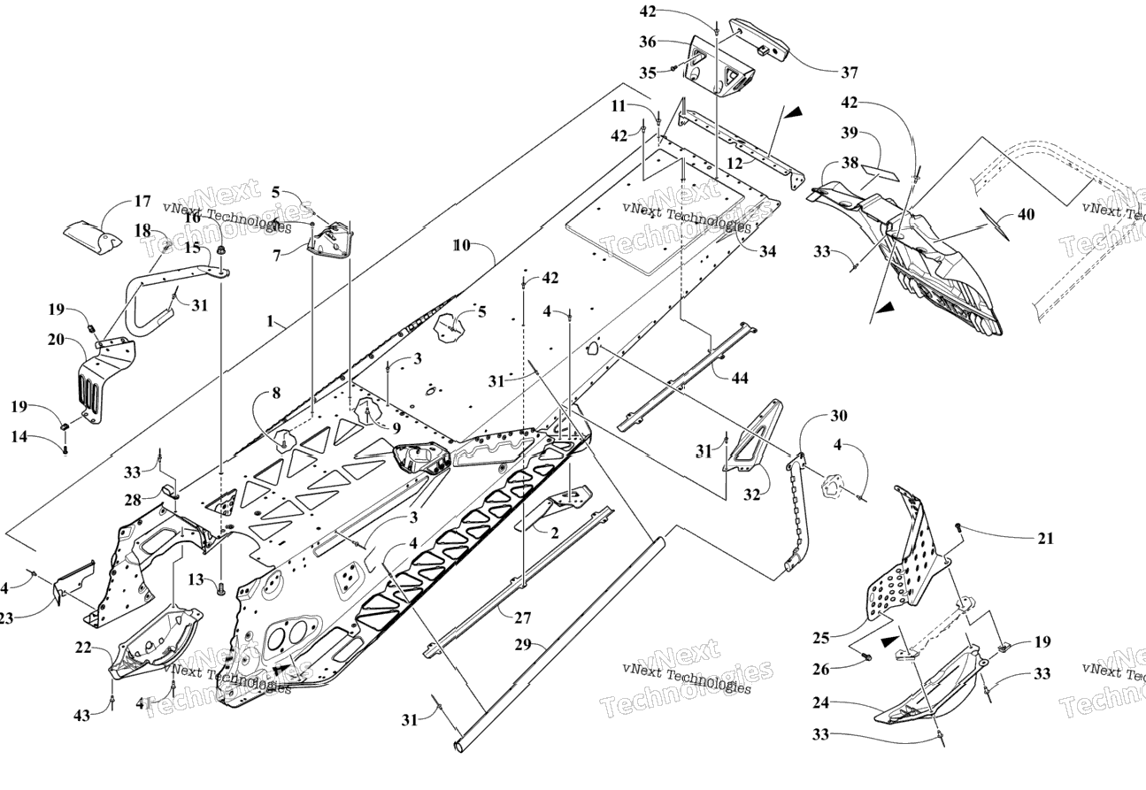 Tunnel And Snowflap Assembly