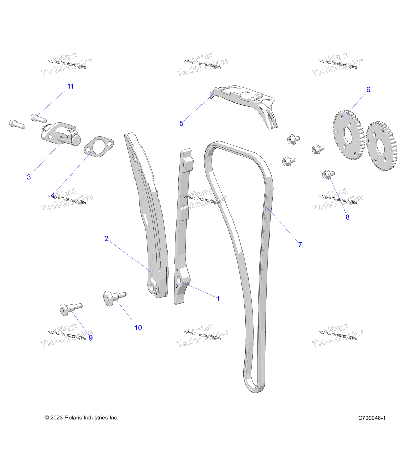 Engine, Cam Chain And Tensioner R