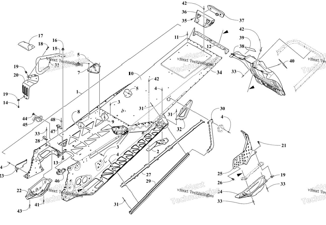 Tunnel And Snowflap Assembly