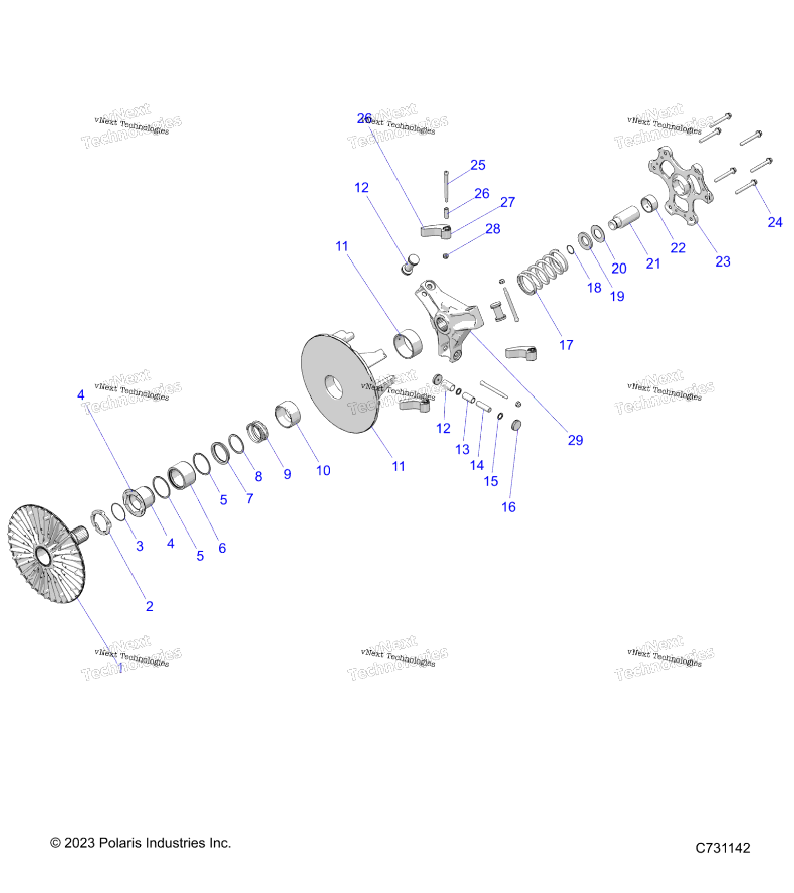 Drive Train, Primary Clutch