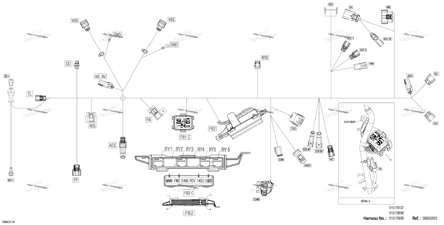 Electric - Main Harness - 515178936