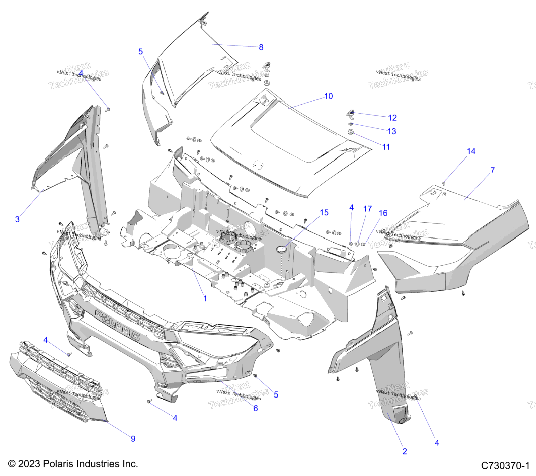 Body, Hood And Front Facia