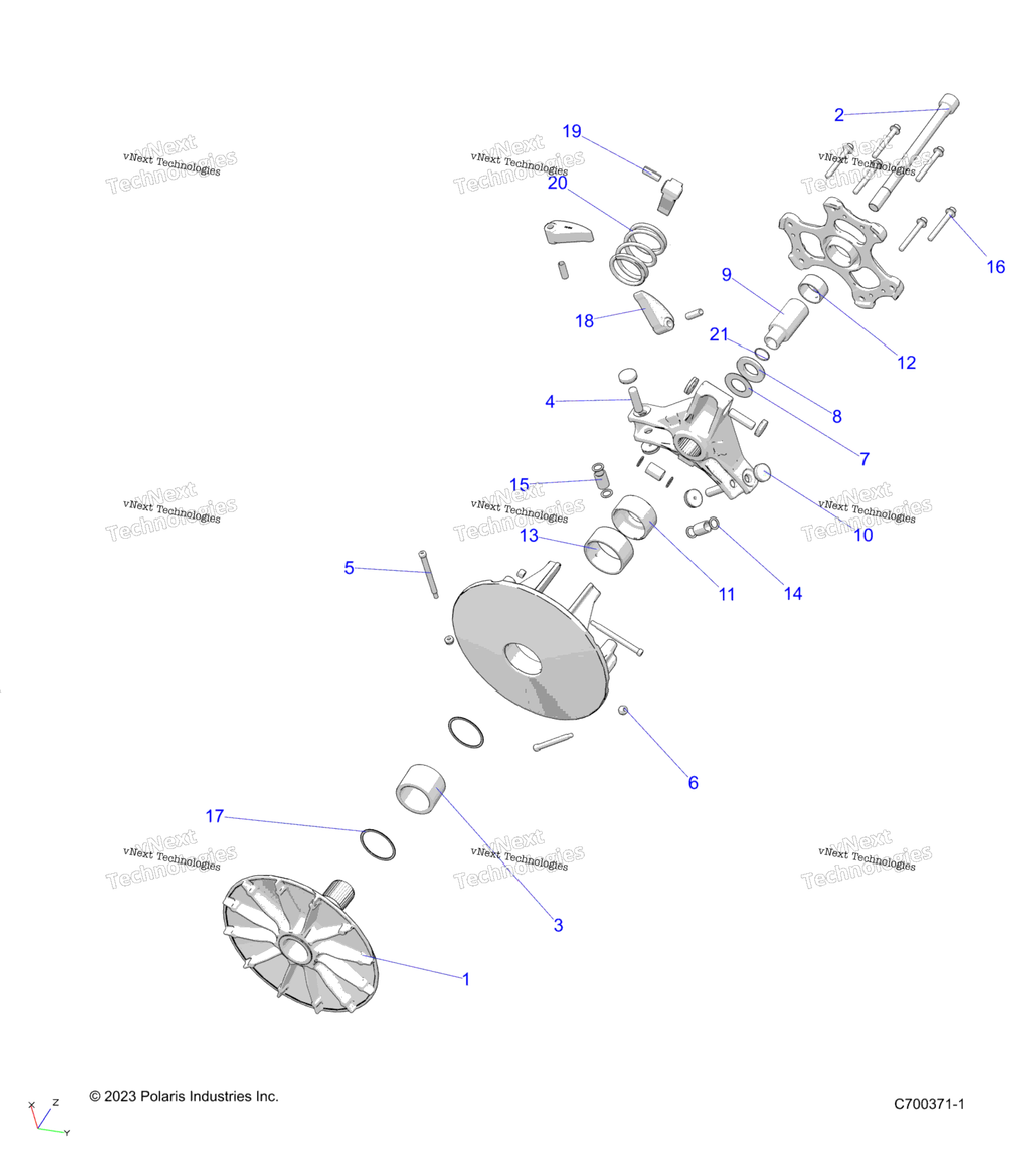 Drive Train, Primary Clutch