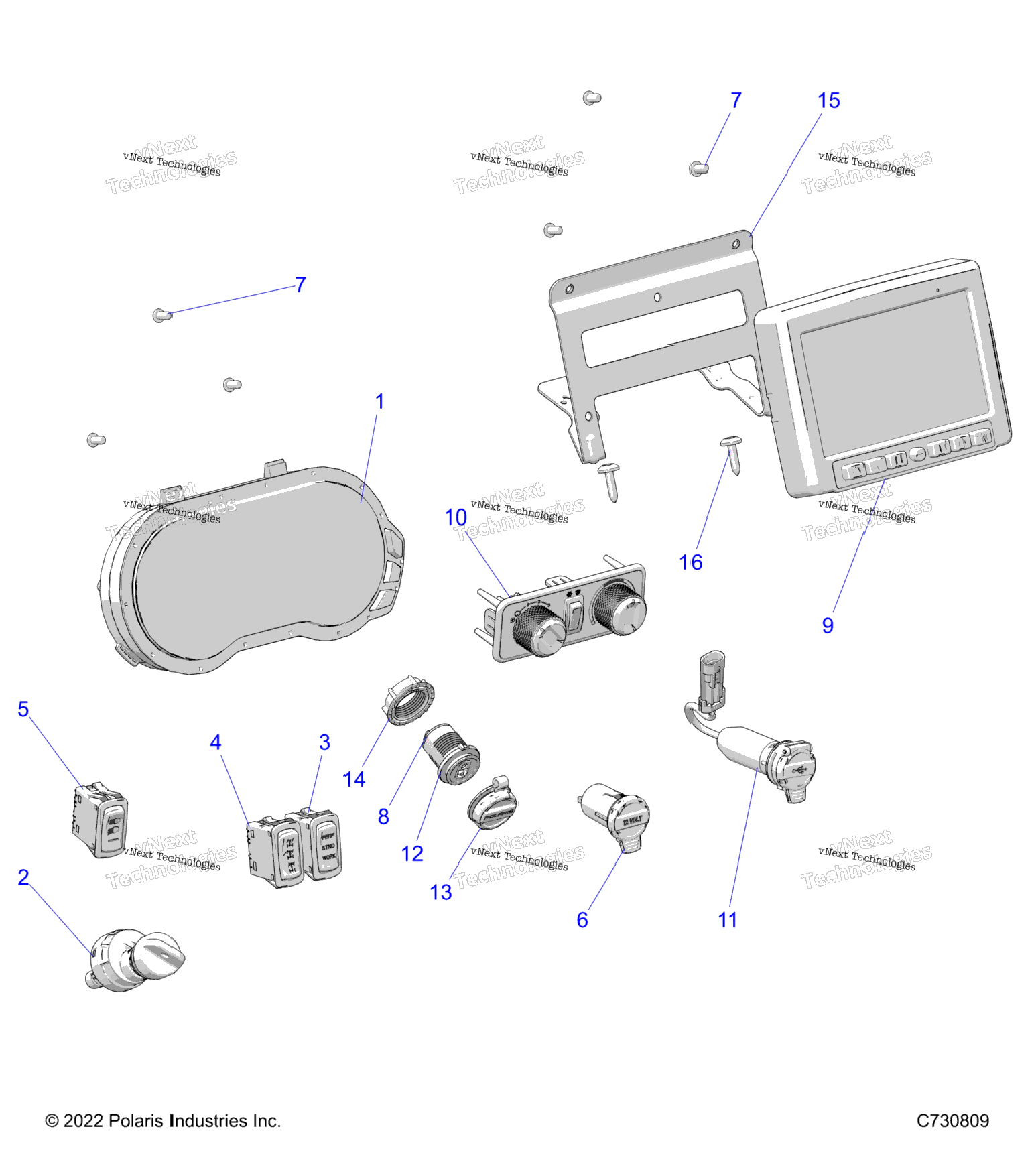 Electrical, Dash Instruments