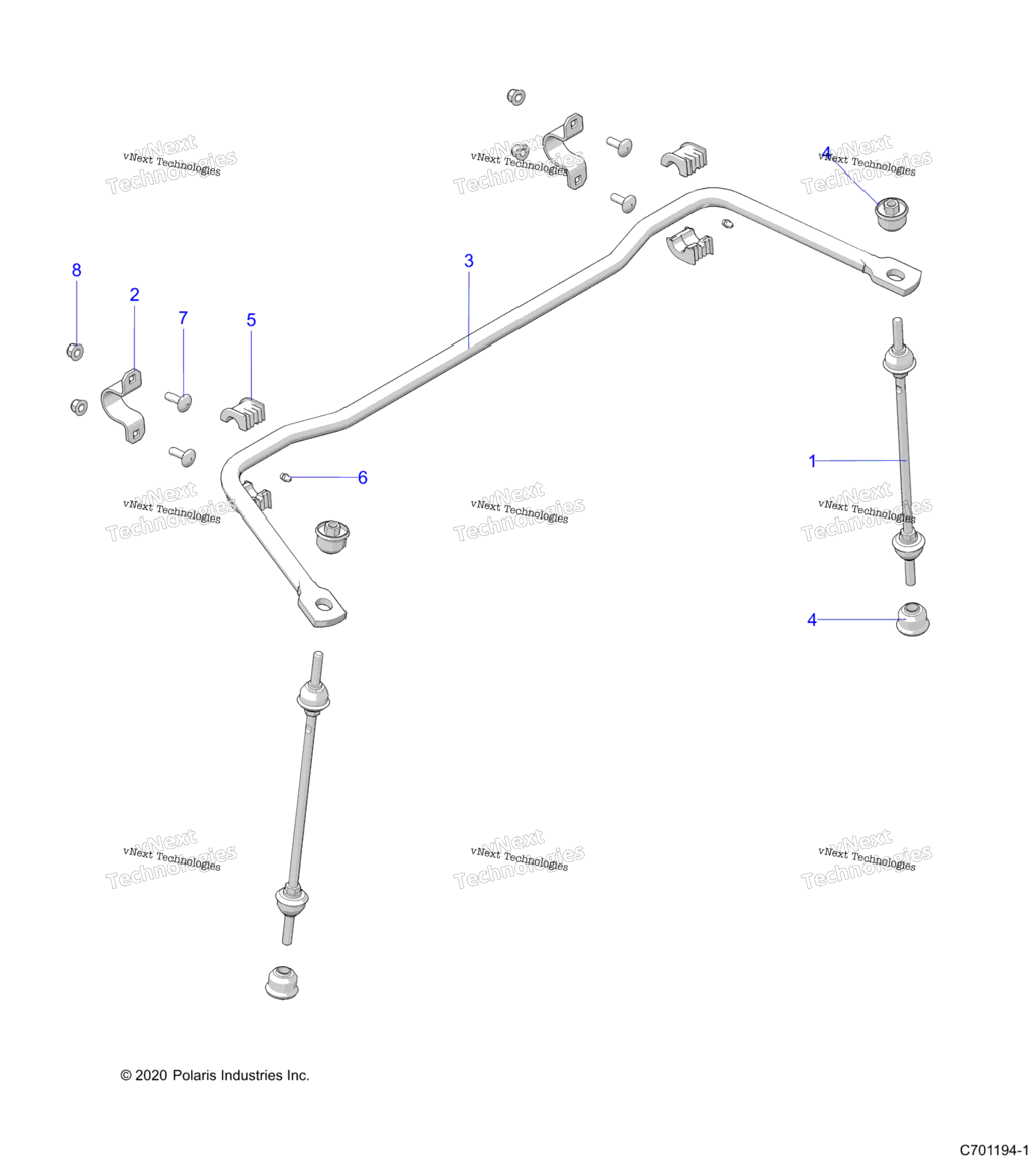 Suspension, Rear Stabilizer Bar