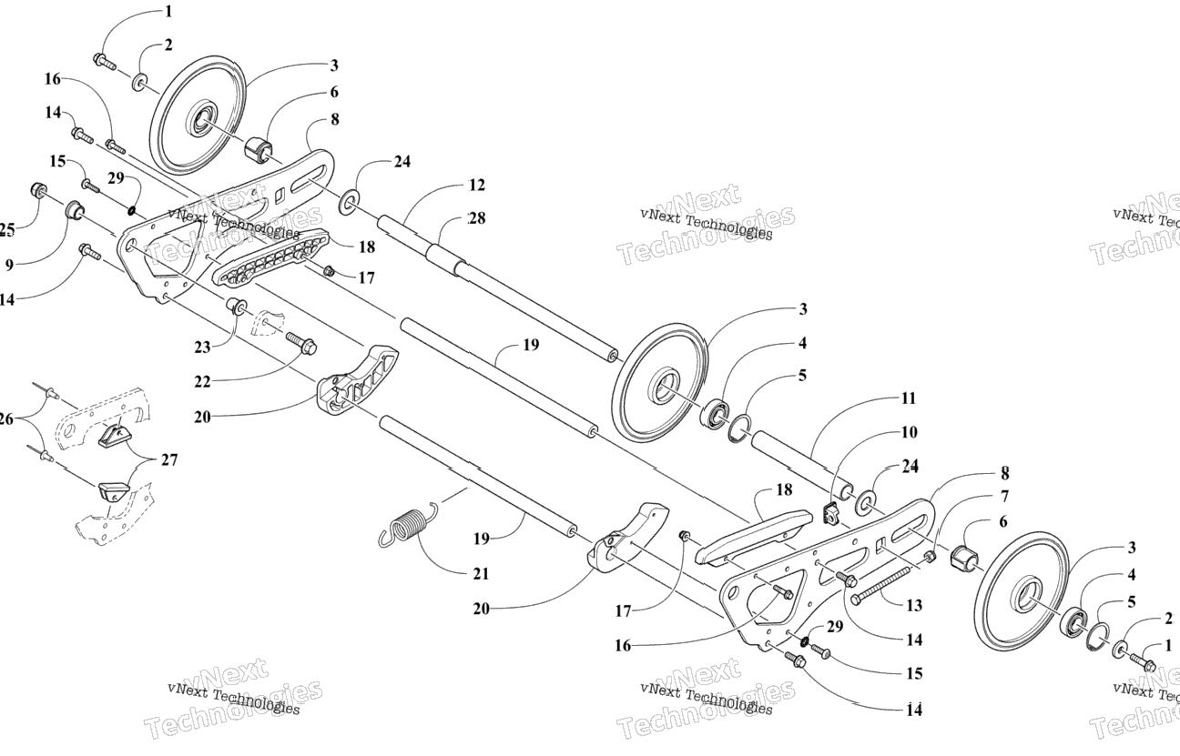 Articulating Skid Frame Assembly