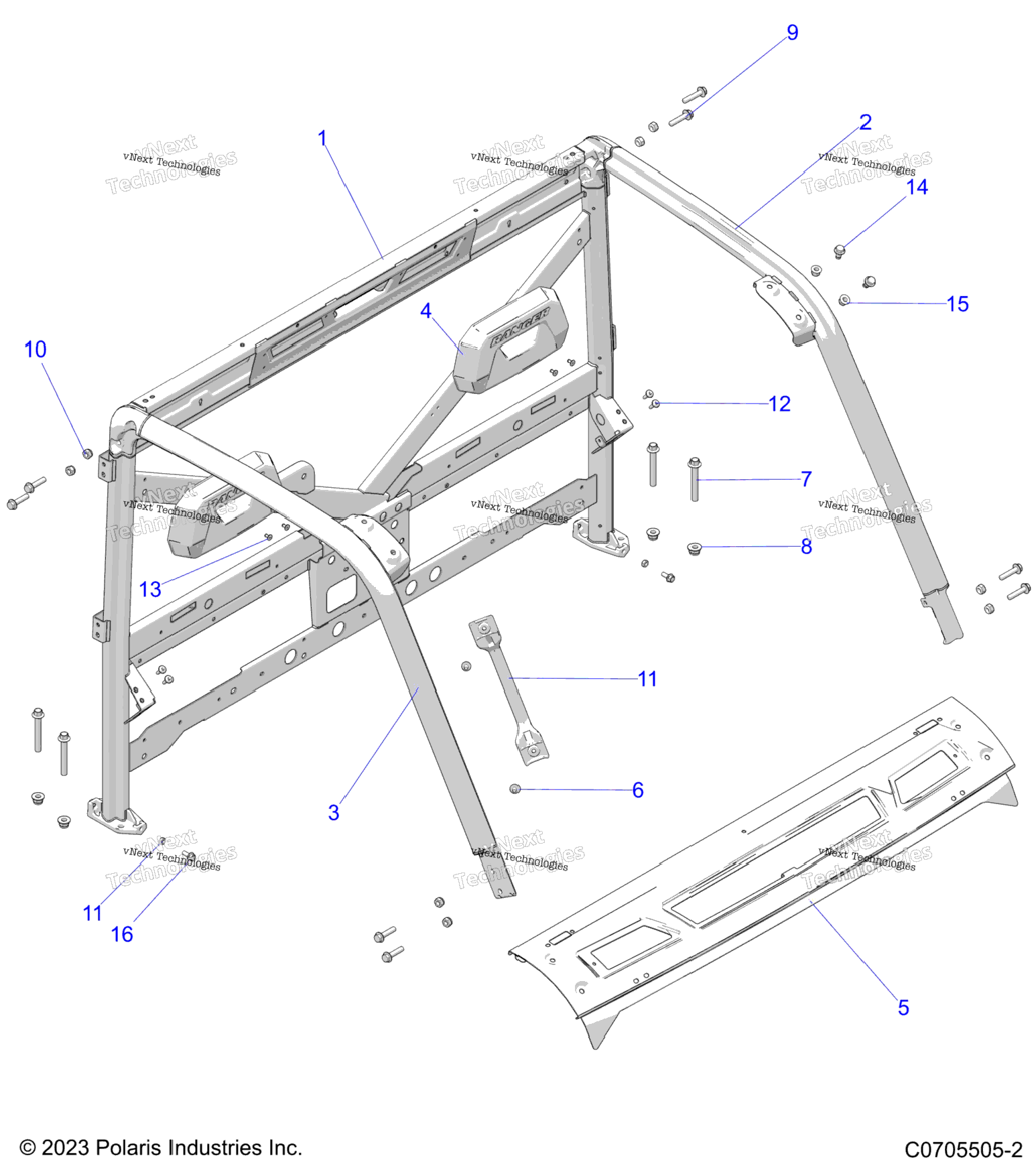 Chassis, Cab Frame