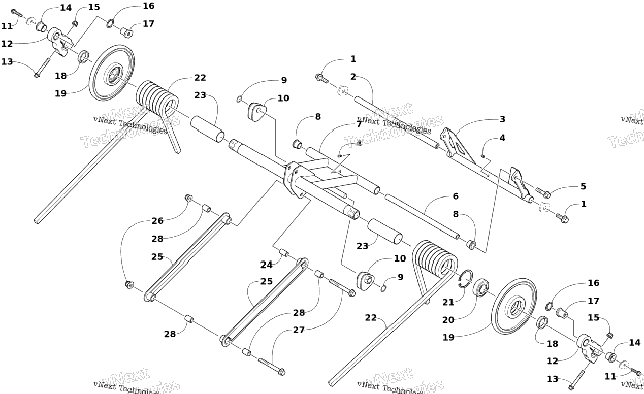 Rear Suspension Rear Arm Assembly