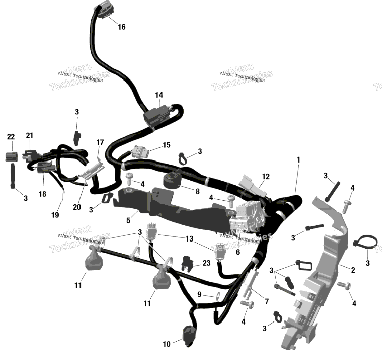 Rotax - Engine Harness And Electronic Module - Na