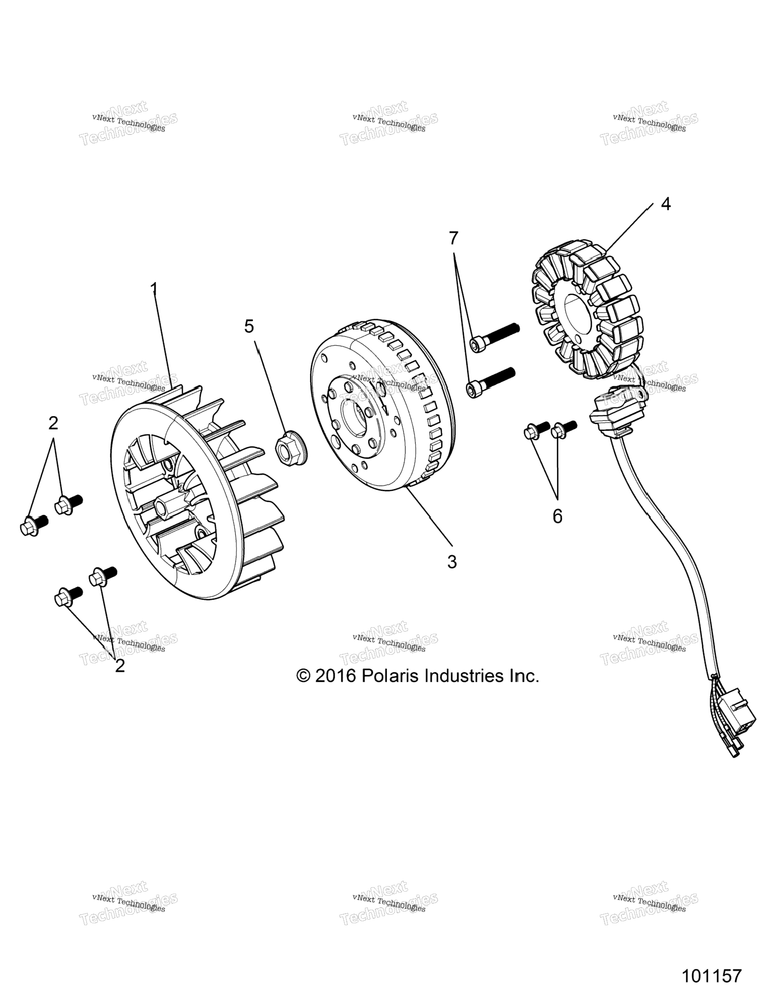 Engine, Stator & Flywheel