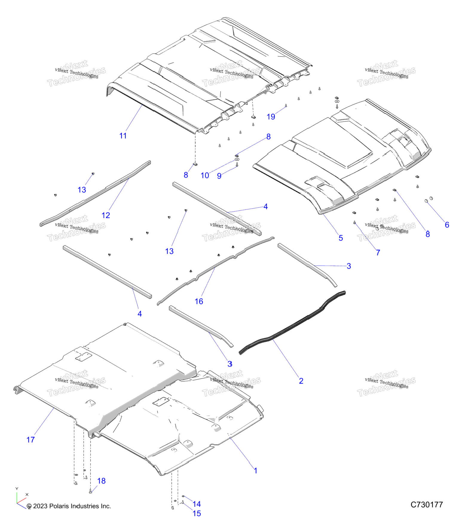 Body, Roof, Liner And Seals