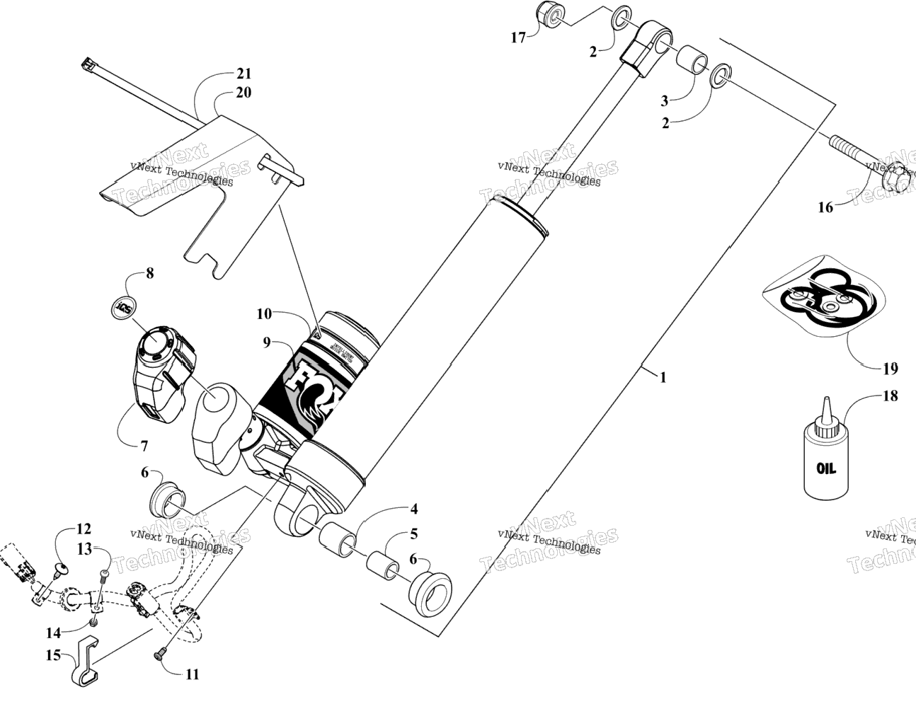 Rear Suspension Rear Arm Shock Absorber