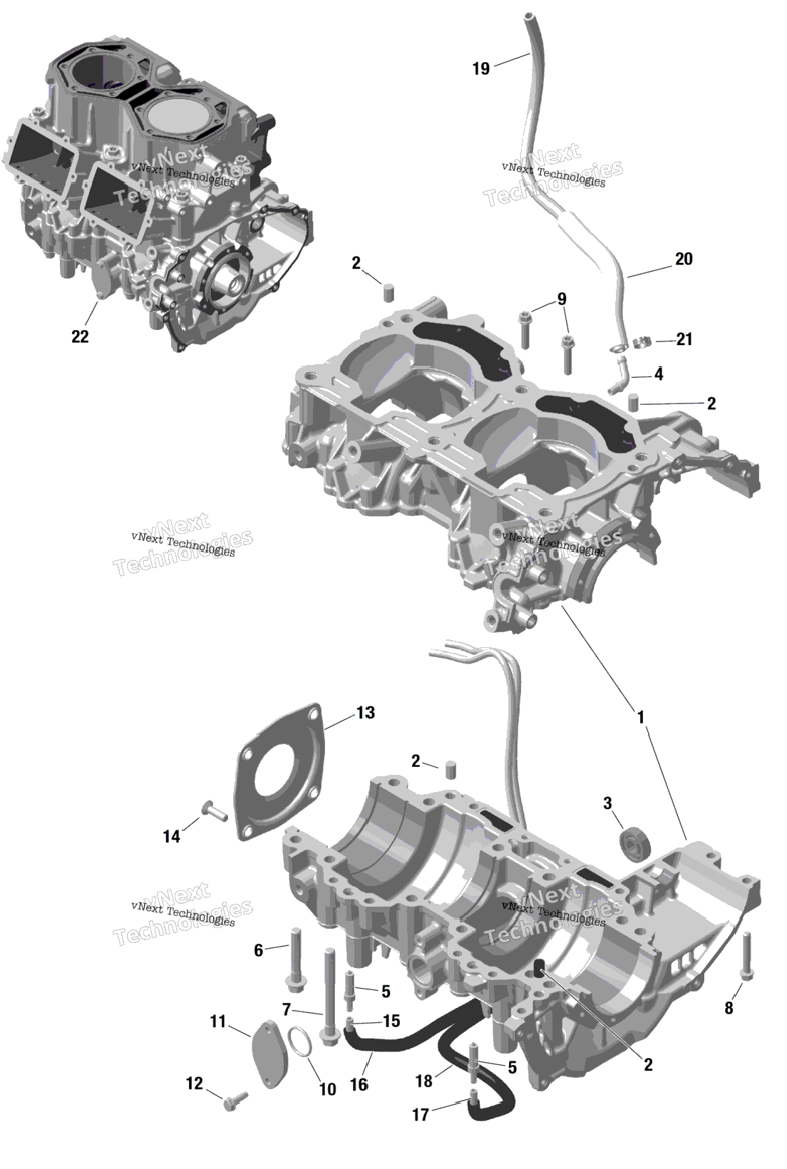 Rotax - Crankcase