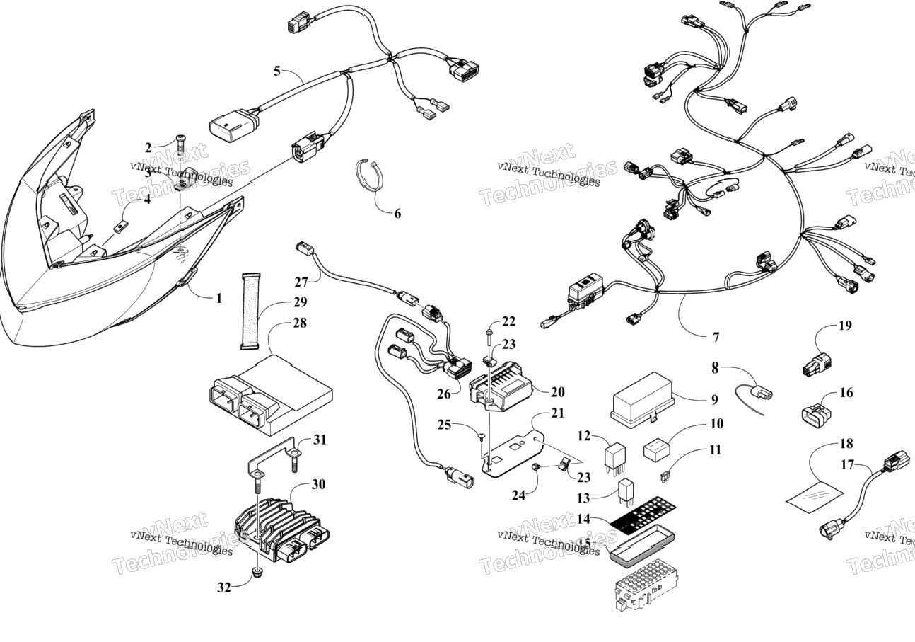 Headlight And Wiring Assemblies