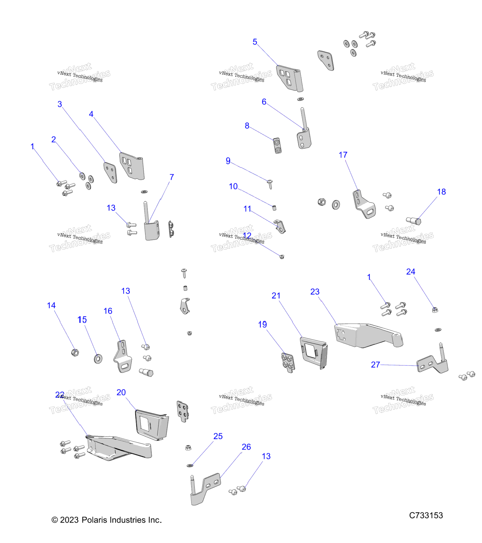 Body, Door Front Mounting