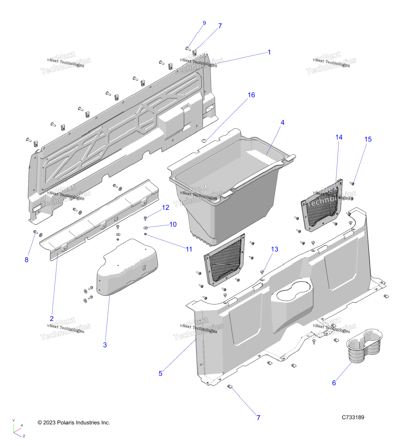 Body, Floor Closeoffs And Bin