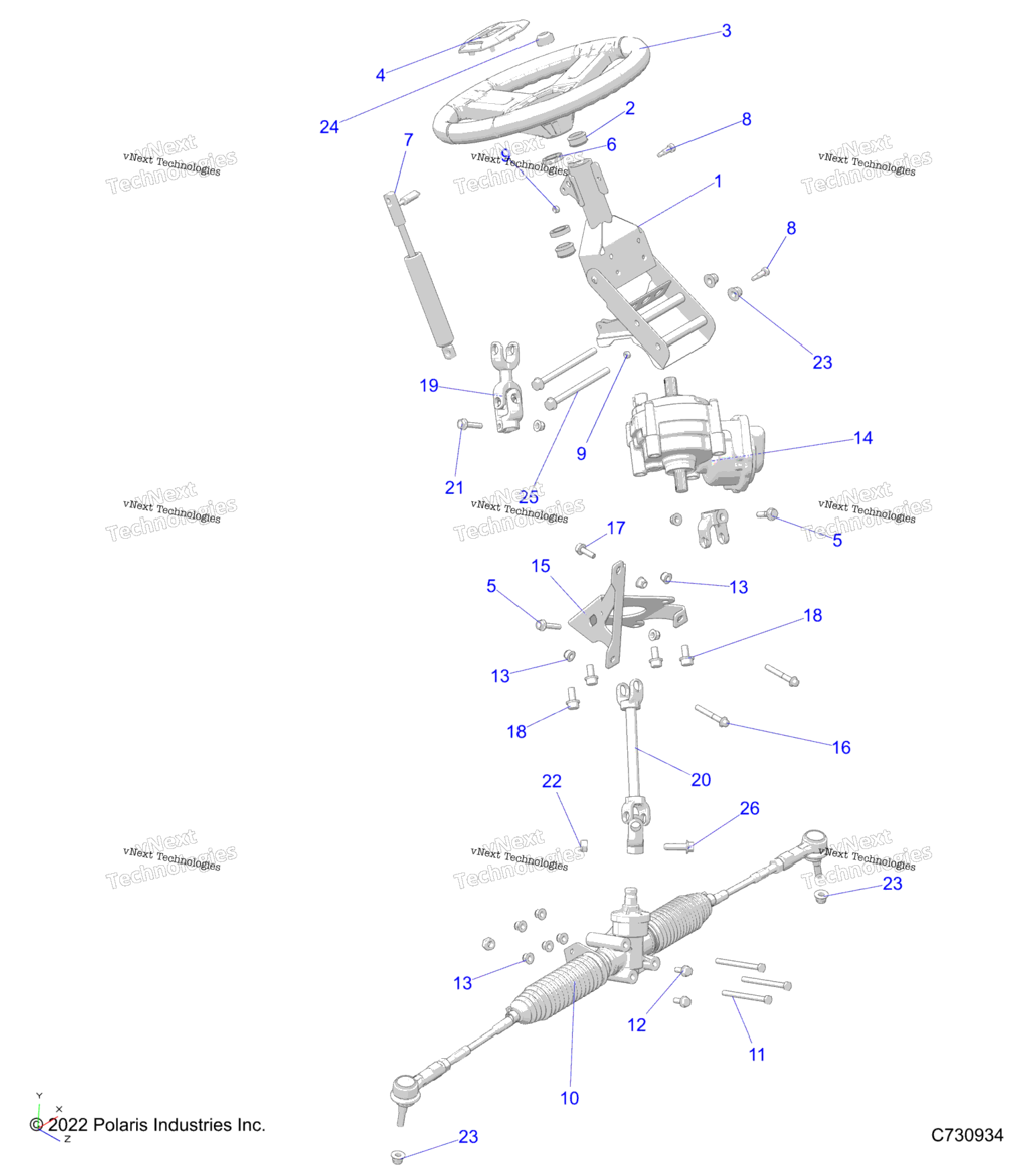 Steering, Steering Asm