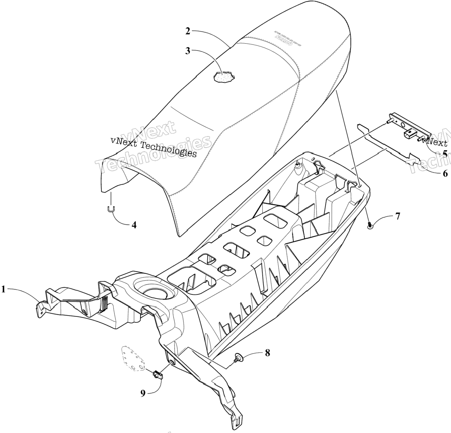 Seat And Taillight Assembly