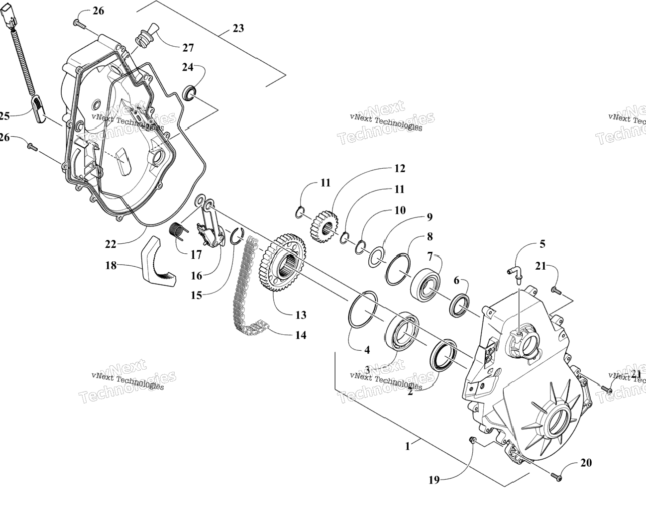 Chain Case Assembly