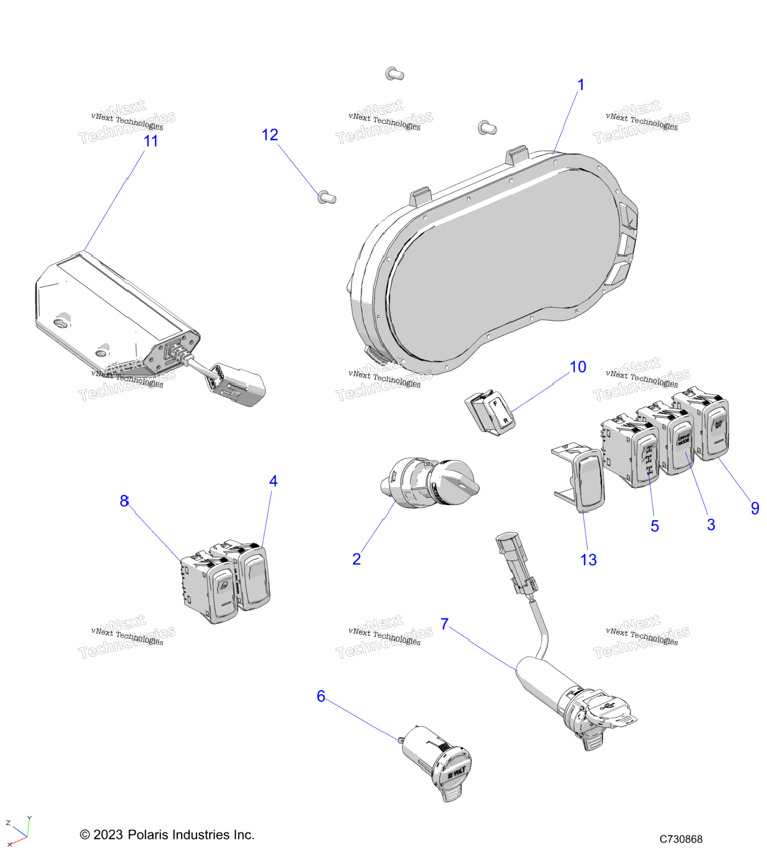 Electrical, Dash Instruments