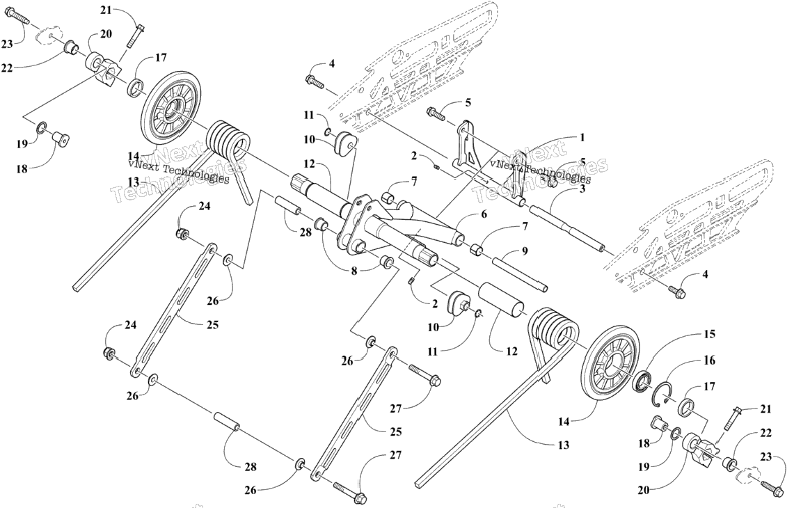 Rear Suspension Rear Arm Assembly