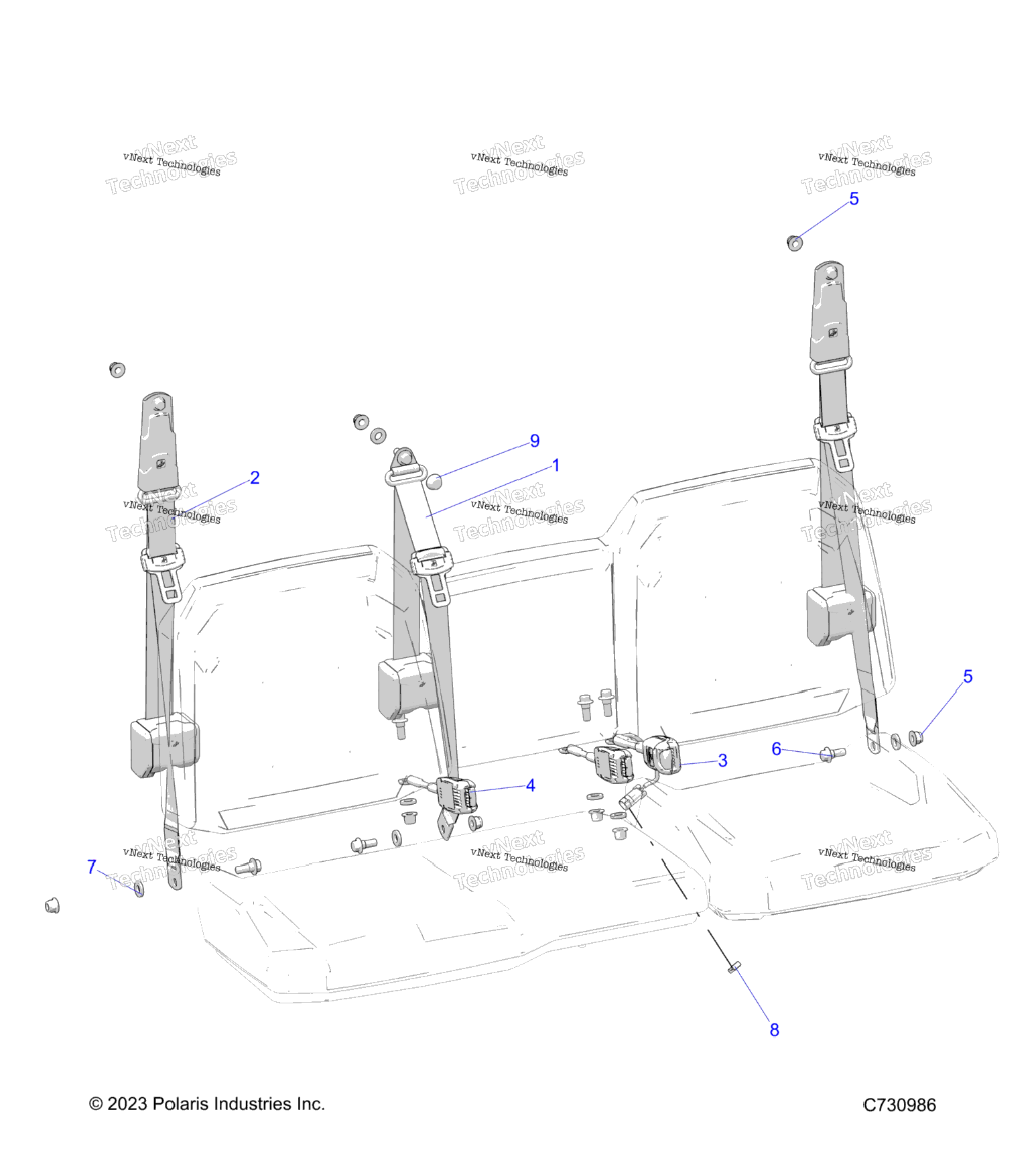 Body, Seat Belt Mounting