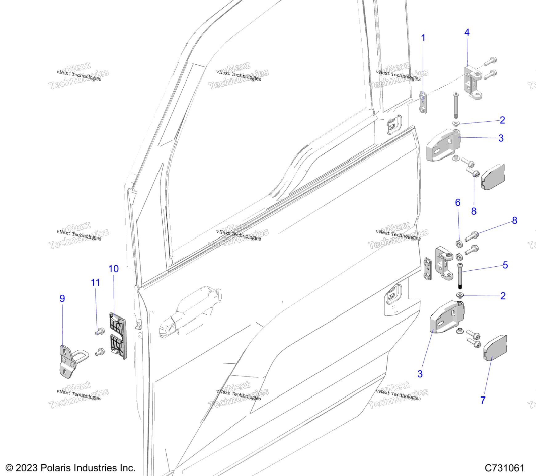 Body, Door Mounting