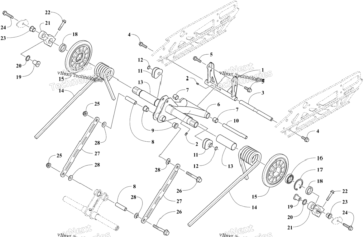 Rear Suspension Rear Arm Assembly