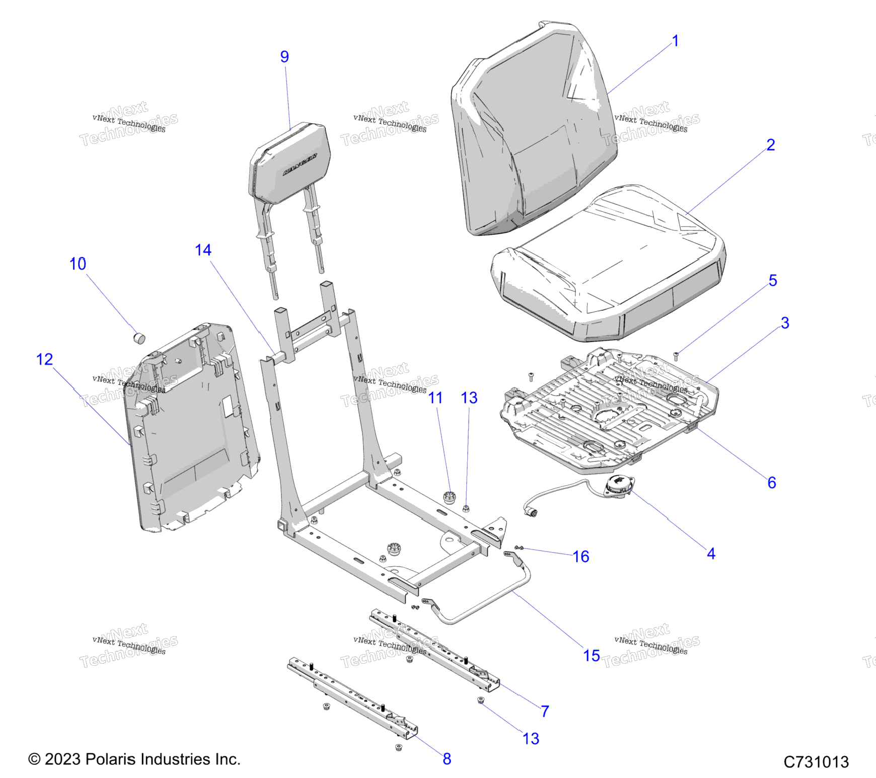 Body, Seat Asm., Driver