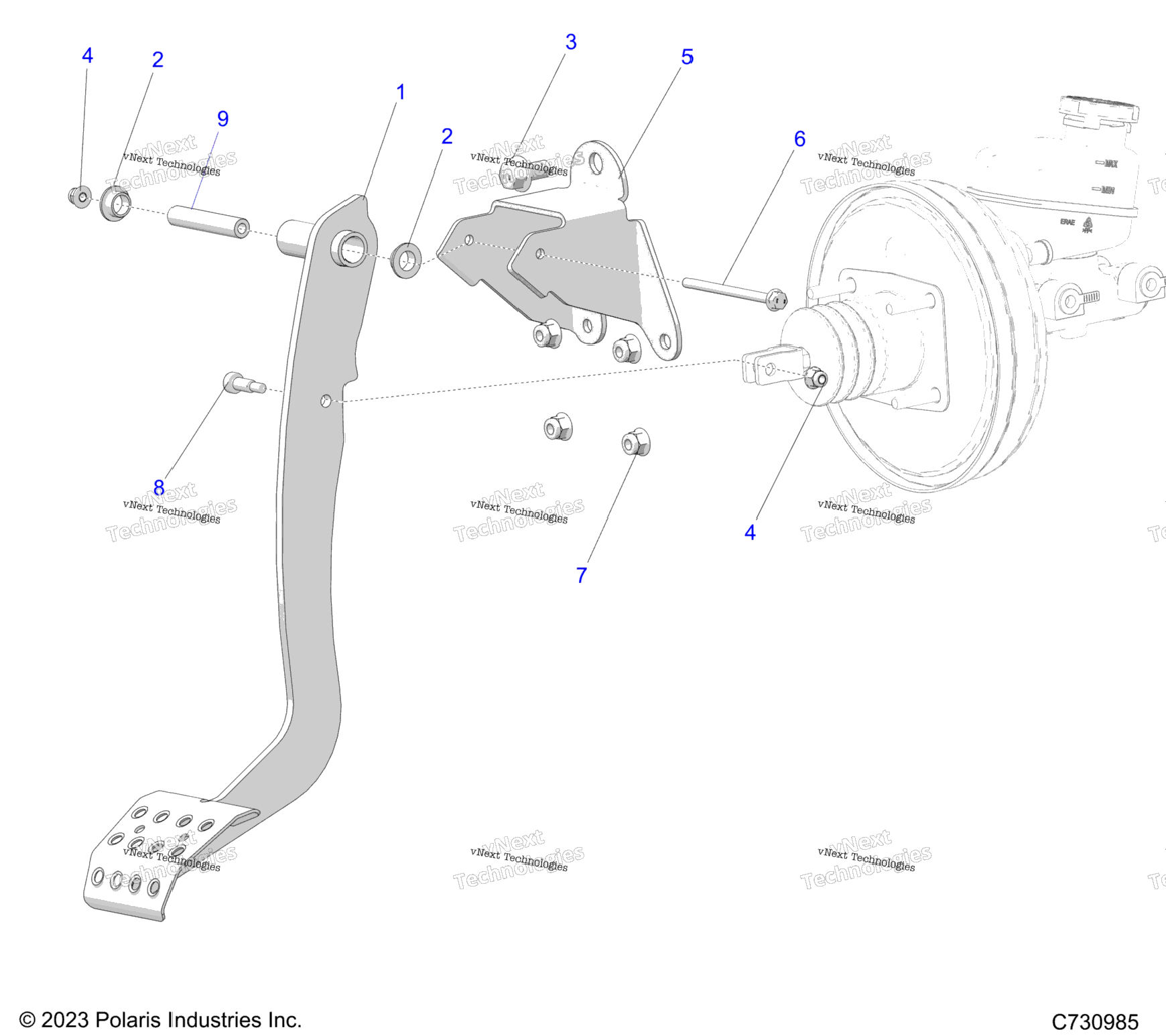 Brakes, Foot Pedal