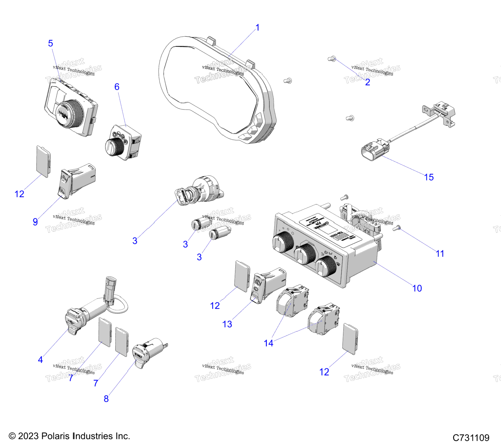 Electrical, Dash Components