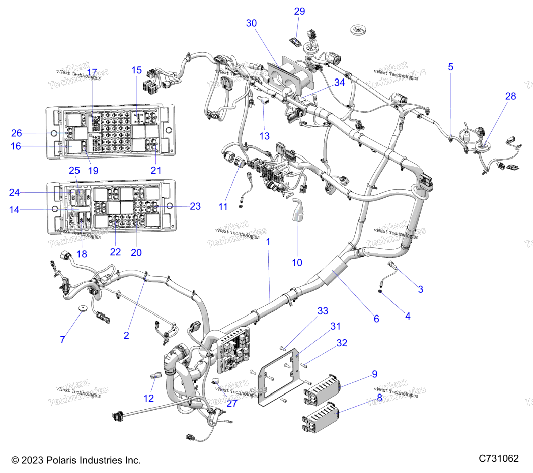 Electrical, Wire Harness, Chassis