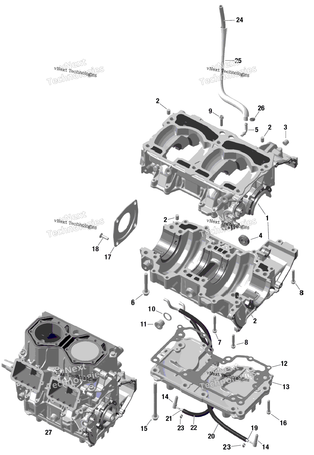 Rotax - Crankcase