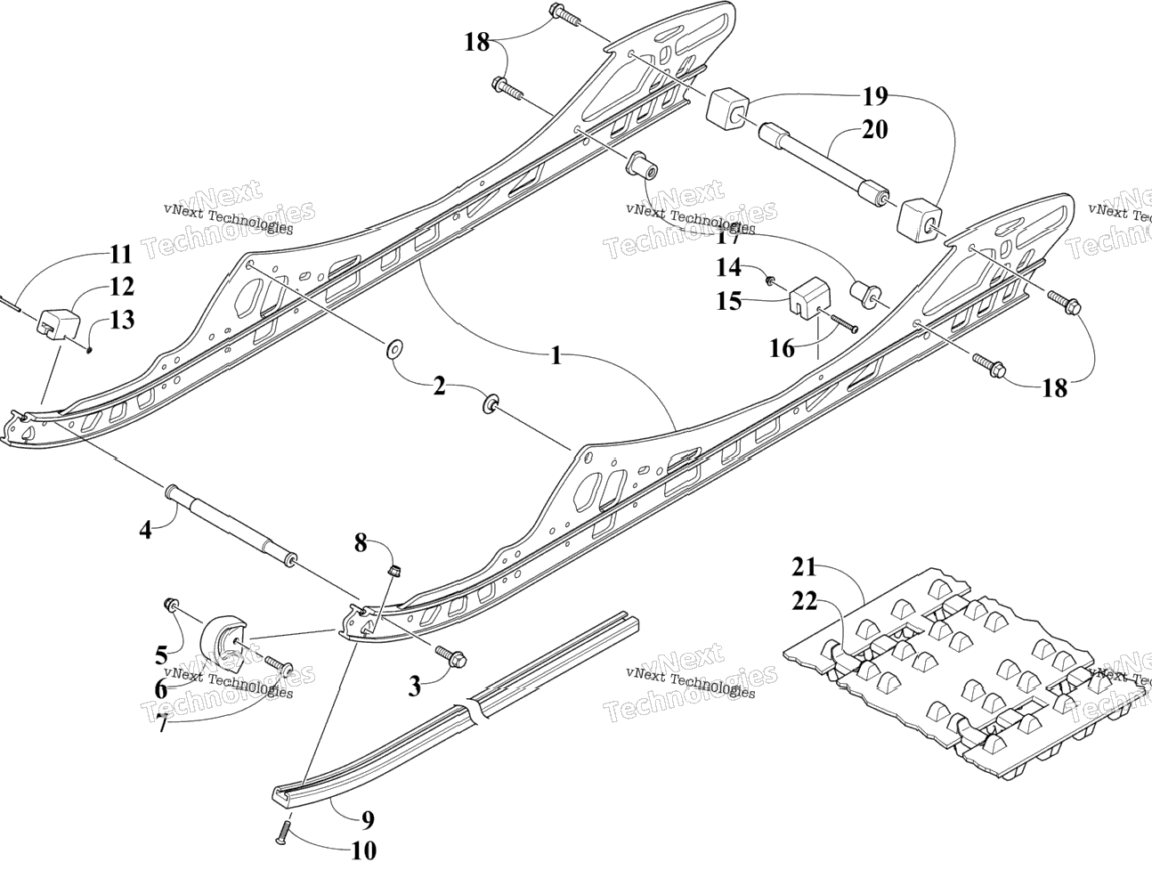 Slide Rail And Track Assembly