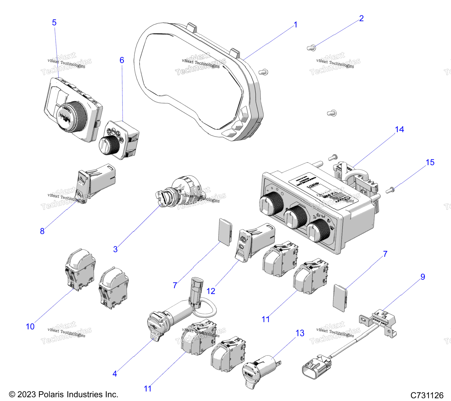 Electrical, Dash Components